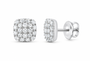 White 1/3 CTW lab-grown diamond cushion stud earrings SKU 17409