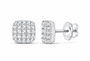 White 1/3 CTW lab-grown diamond cushion stud earrings SKU 17445