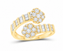 Lab-grown diamond ring SKU 14384 — yellow gold