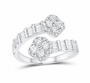 Lab-grown diamond ring SKU 14385 — white gold
