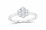 Lab-grown diamond ring SKU 14391 — white gold