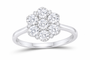 Lab-grown diamond ring SKU 14405 — white gold