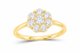 Lab-grown diamond ring SKU 14416 — yellow gold