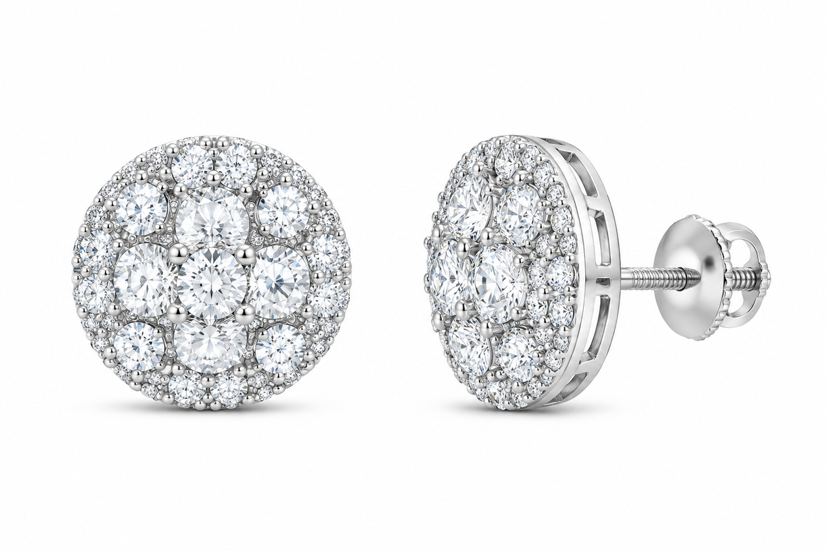 Lab-grown diamond earring, supplier SKU 15133