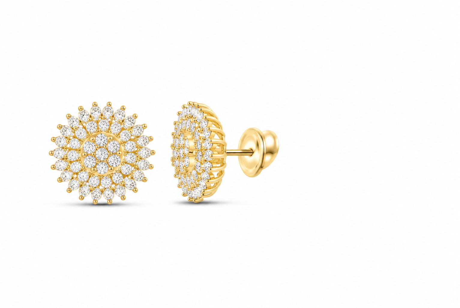 Lab-grown diamond earring, supplier SKU 15671