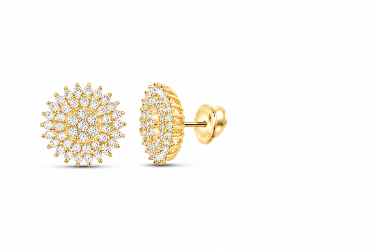 Lab-grown diamond earring, supplier SKU 15671