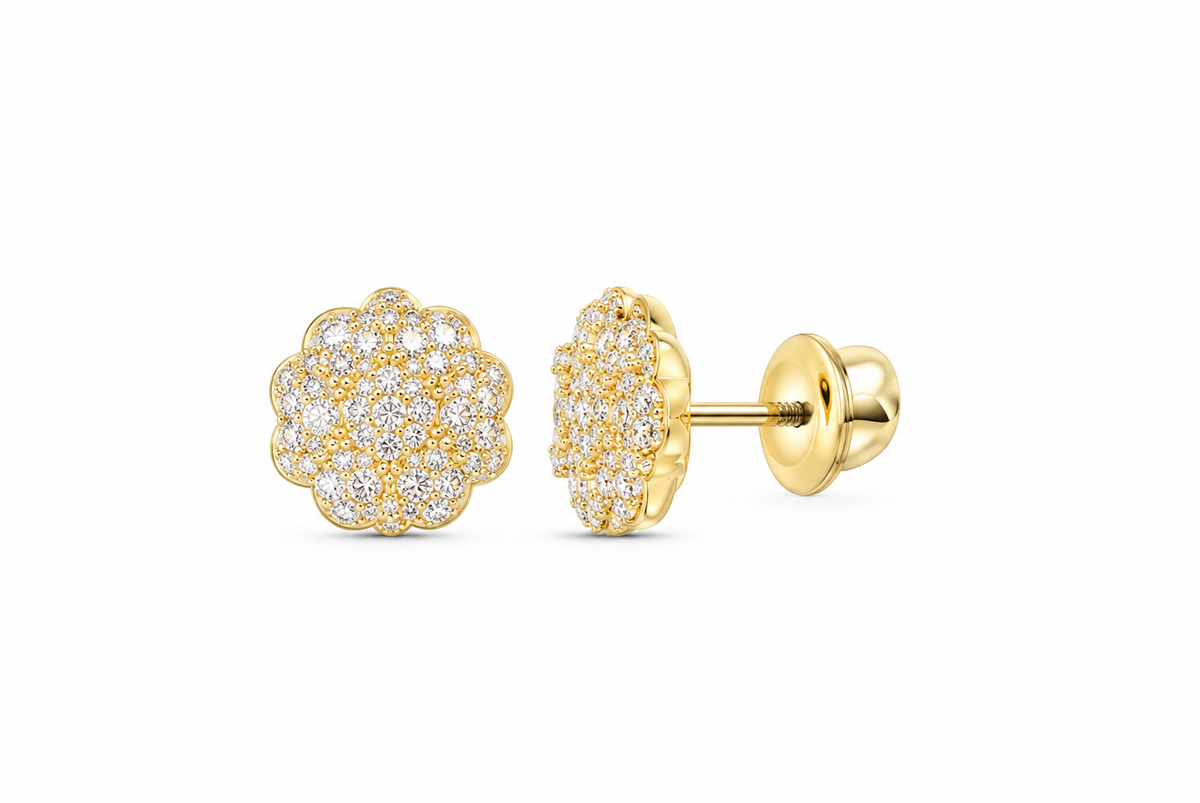 Lab-grown diamond earring, supplier SKU 15675