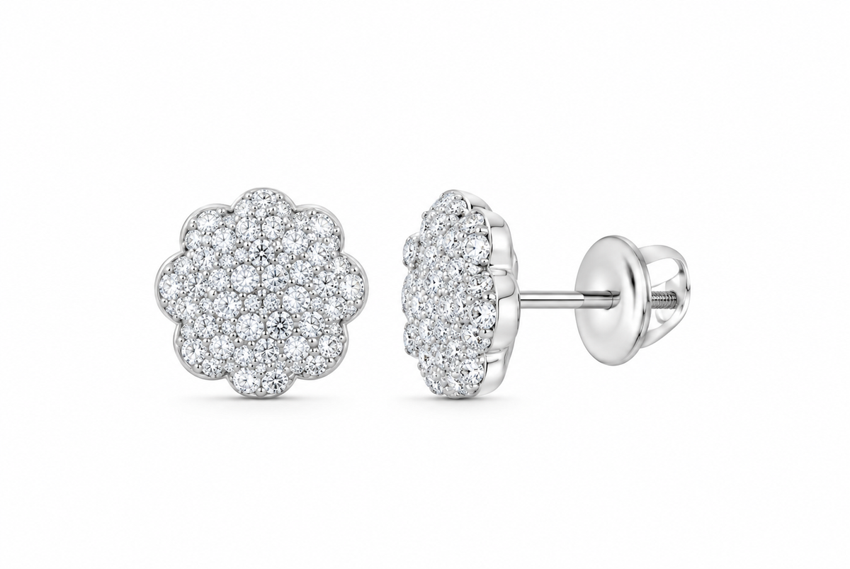 Lab-grown diamond earring, supplier SKU 15676