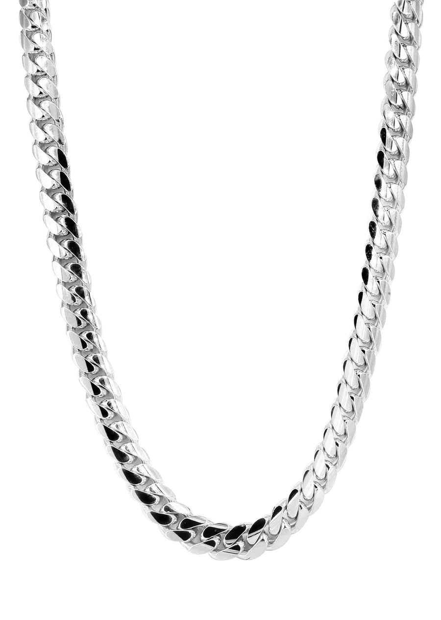 10kt White Gold Miami Cuban Chain