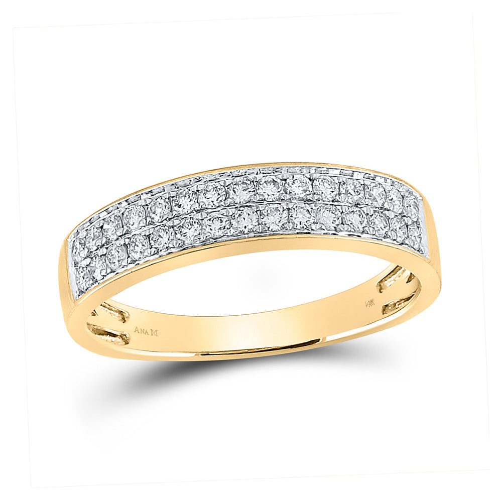 14kt Gold 1.75 Ct Diamond Cluster Wedding Ring Set