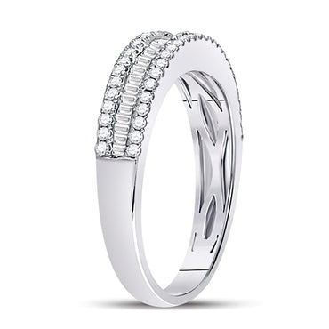 14kt White Gold 1/2 ct Diamond Anniversary Band Ring
