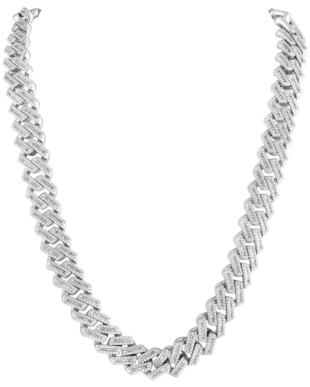 14K 50 ct. Diamond Cuban Link Chain