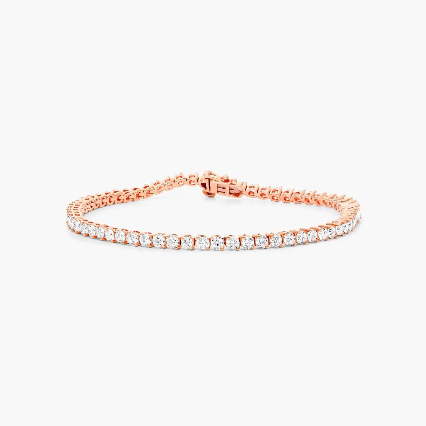 10kt Rose Gold 2-1/5 ct Diamond Tennis Bracelet