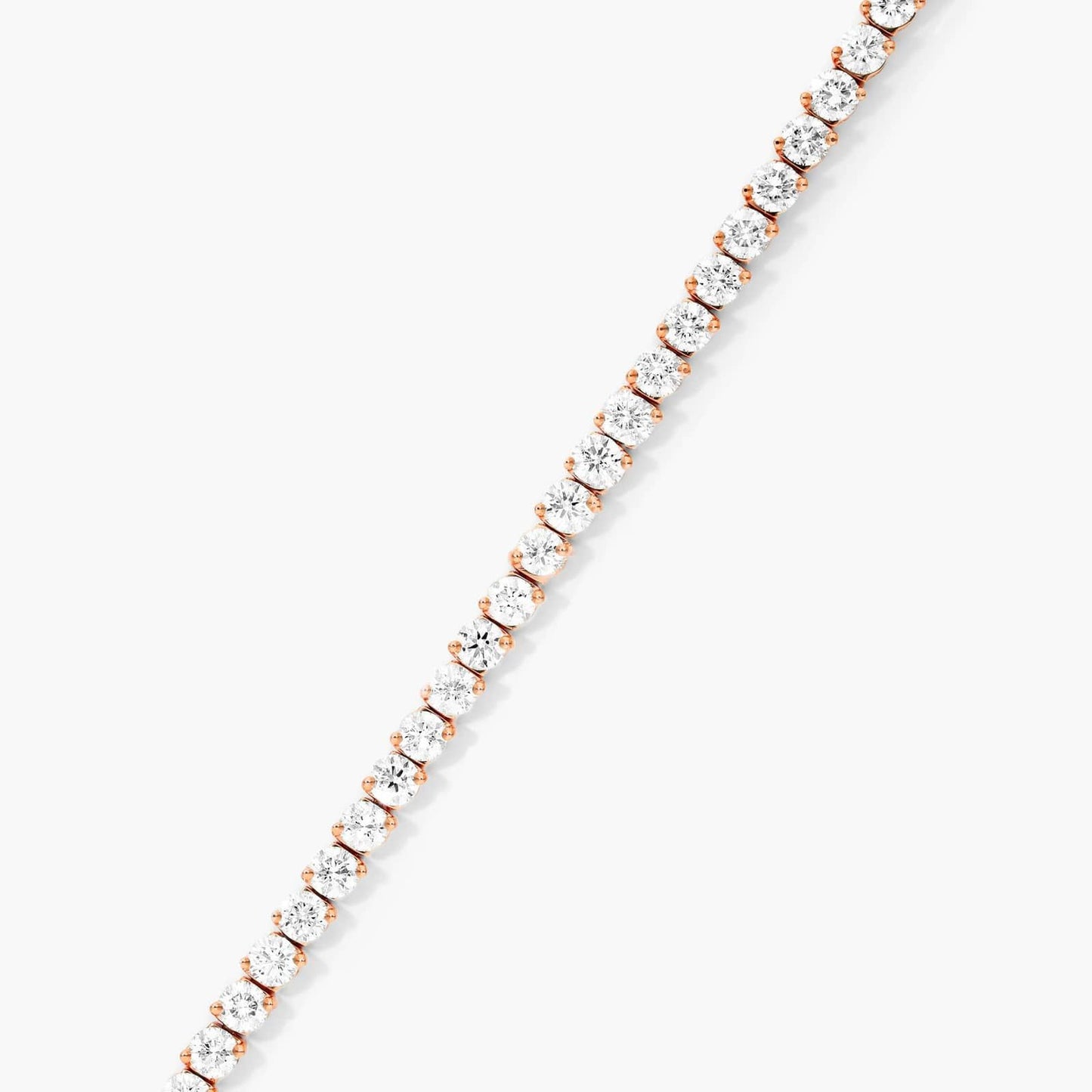 10kt Rose Gold 2-1/5 ct Diamond Tennis Bracelet