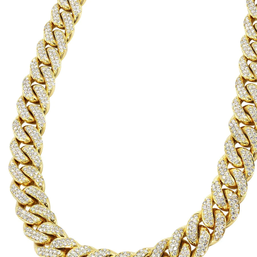 7 ct Diamond Cuban Link Chain 10 mm