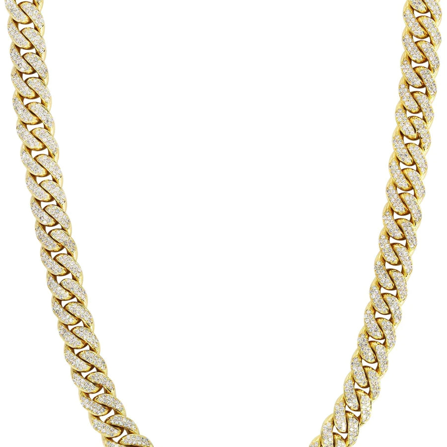 7 ct Diamond Cuban Link Chain 10 mm
