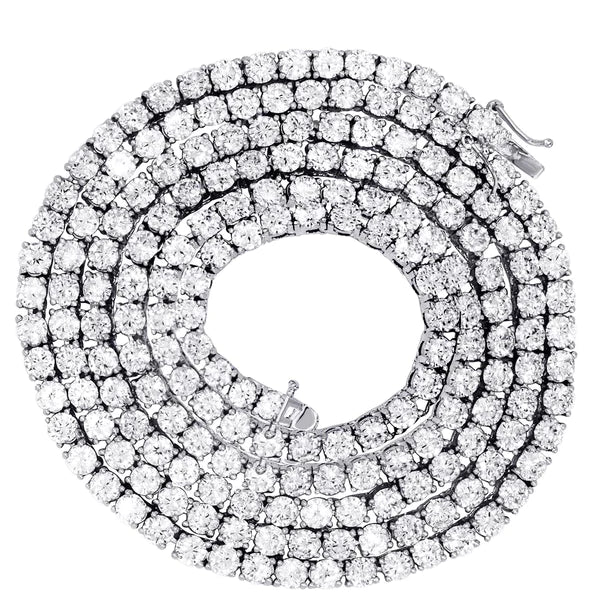 10k White gold 8 ct Diamond Tennis chain