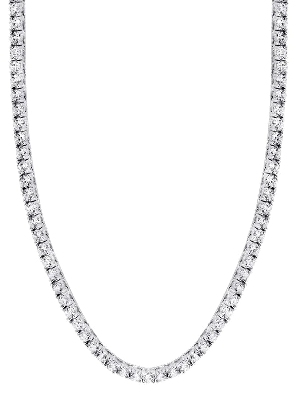 10k White gold 8 ct Diamond Tennis chain