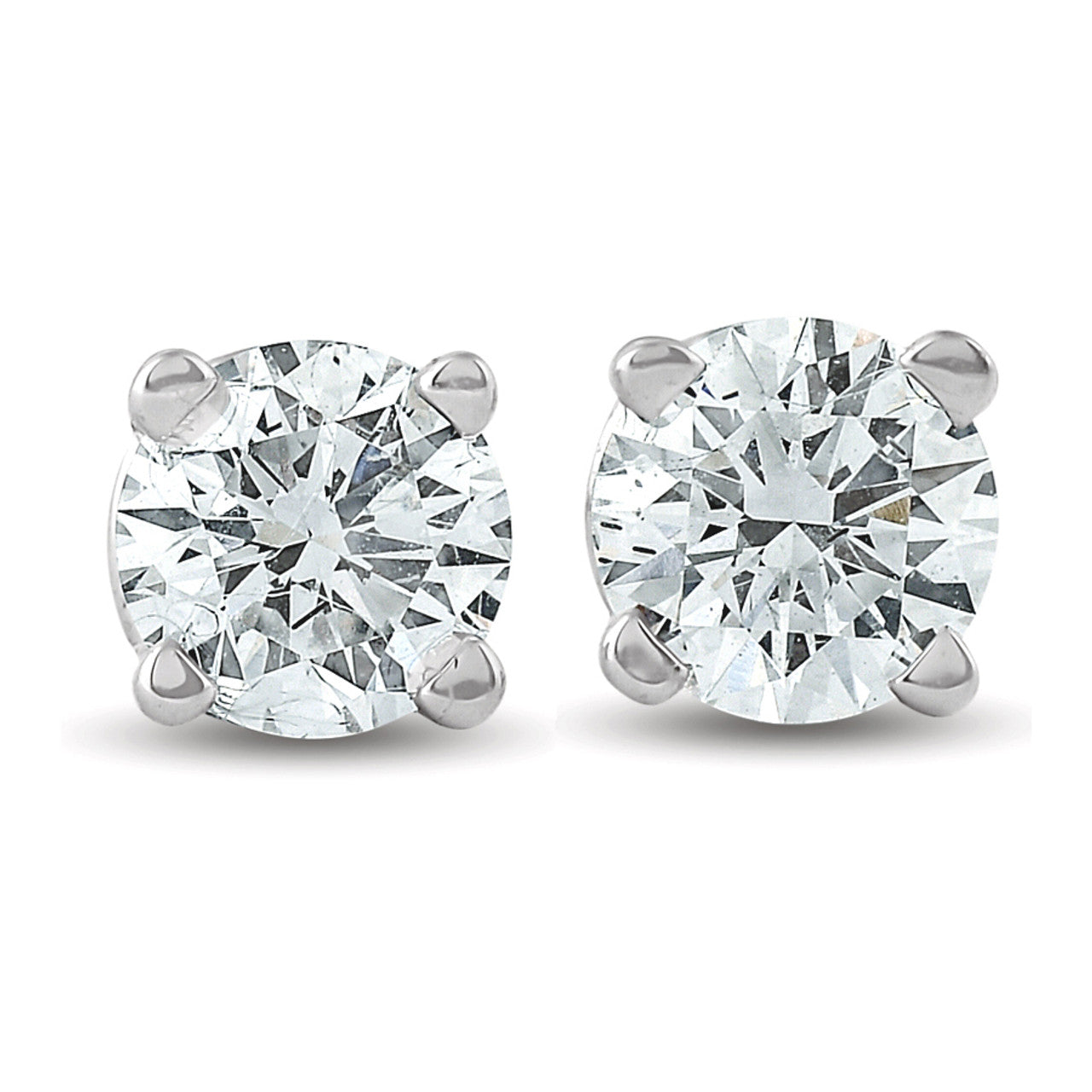 14kt White Gold 1ct Diamond Stud Earrings
