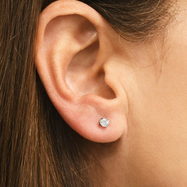 14kt White Gold 1ct Diamond Stud Earrings