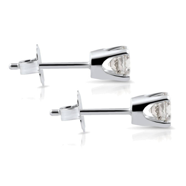 14kt White Gold 1ct Diamond Stud Earrings
