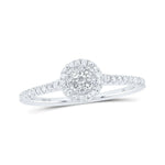 14kt White Gold .5ct Diamond Cluster Ring