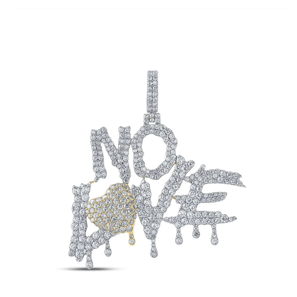 10kt Gold 6 ct Diamond No Love Pendant