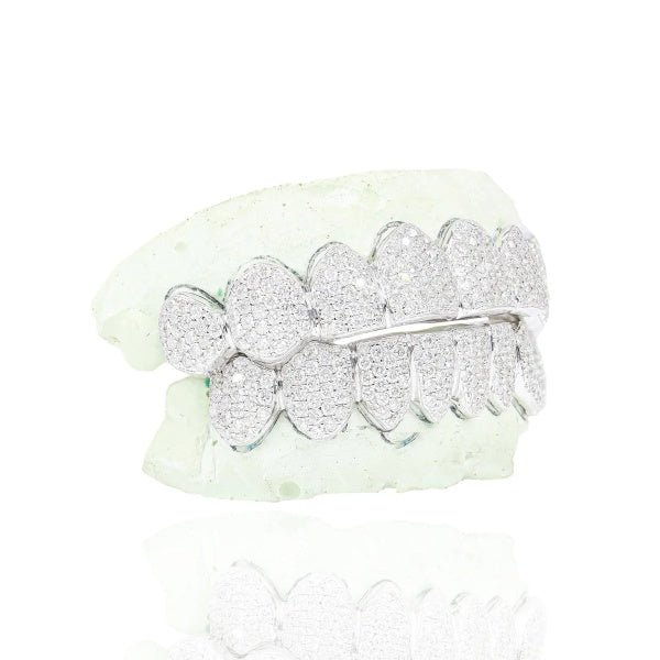 SI Clarity Natural Diamond Gold Grillz