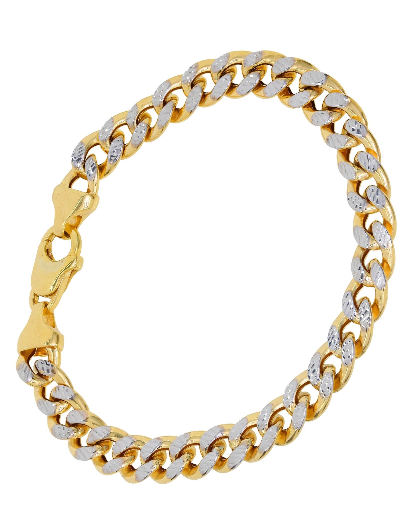 10kt Gold Two Tone Miami Cuban Necklace