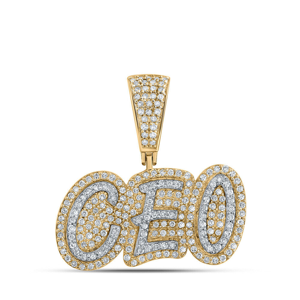 10kt Yellow Gold 5/8 ct Diamond CEO Pendant