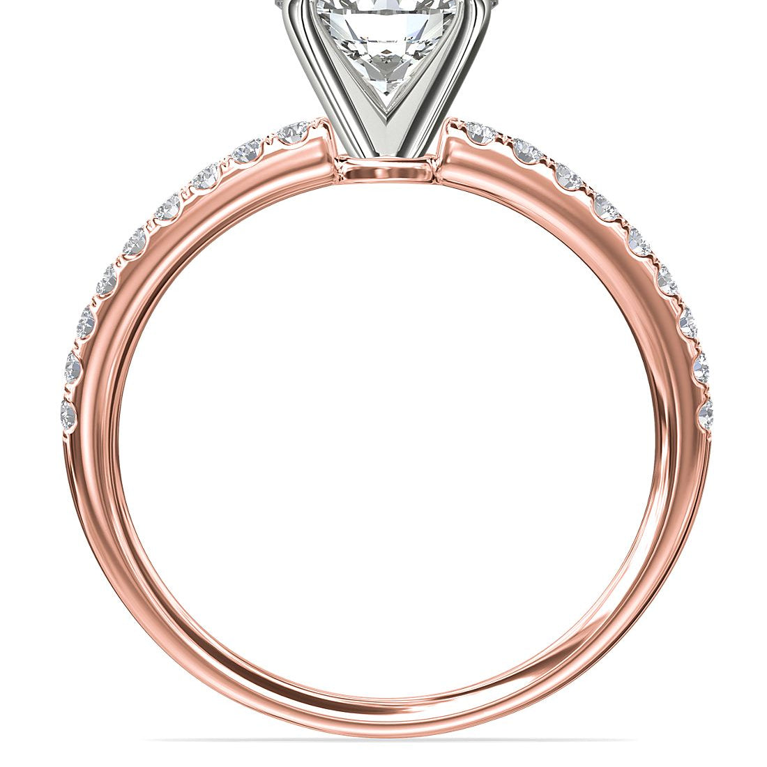 14kt Rose Gold 5/8th Ct Diamond Engagement Ring